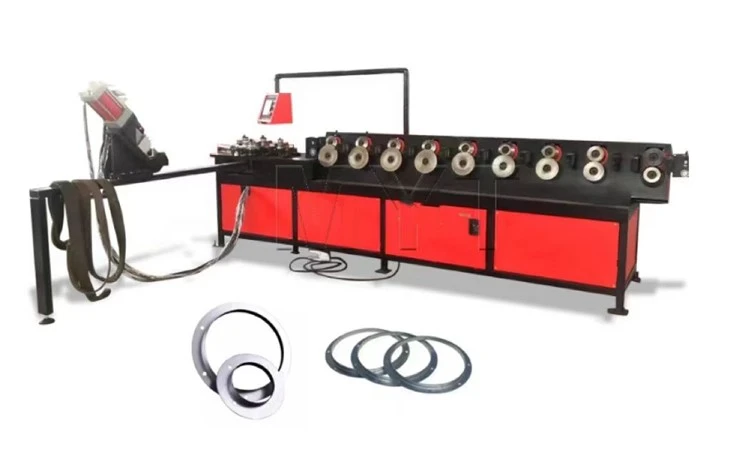 Macchina formatrice per flange rotonde per condotti HVAC / Linea di produzione di flange in acciaio ad angolo tondo