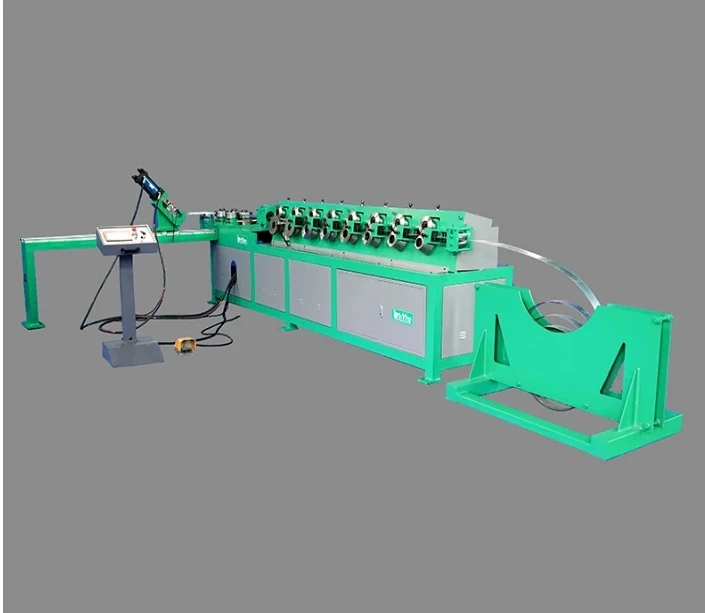 Macchina automatica per la formatura di flange per condotti tondi in acciaio HVAC